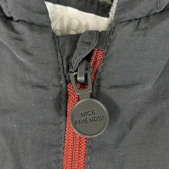 Zara Kids Black and Beige Colorblock Rain Jacket - Picture 3 of 6